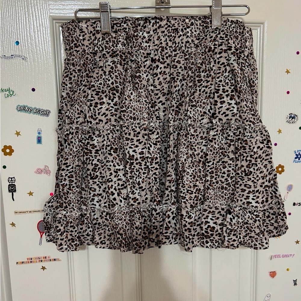 Boutique Leopard Print Women's Skirt